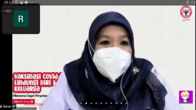 Jubir Vaksin Covid-19 Kemenkes RI, dr. Siti Nadia Tarmizi.