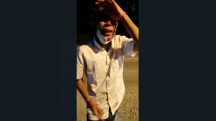 Tangkapan layar video viral di Pos penyekatan Padang-Solok.