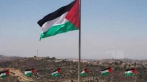 ilustrasi bendera Palestina. (net)
