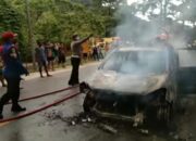 Minibus Terbakar di Kelok Jariang, Tak Ada Korban Jiwa