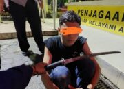 Akan Tawuran, Satu Pemuda dengan Samurai Ditangkap Polisi di Simpang Kalawi Kota Padang