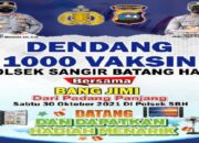 Ada Hiburan Bang Jimi, Vaksinasi di Polsek Sangir Batang Hari Bertabur Hadiah
