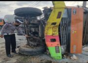 Rem Blong, Truk Tangki Molen Rebah Kuda di Jalan Raya Cengkeh, Padang