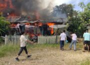 Api Hanguskan 4 Petak Rumah di Aspol Sijunjung, Dugaan Sementara Kompor Gas Meledak