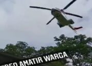 Baling-baling Heli Presiden bikin Dahan Pohon Patah, Timpa Kios dan Warga di Lebak