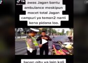 Bantu Buka Jalan Ambulans, Pemotor Ini malah Ditilang Polantas, Begini Reaksi Warganet
