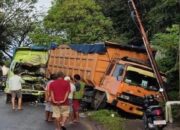 Sundul Truk Parkir di Indarung, Truk Batu Bara Remuk, Sopir Luka-luka