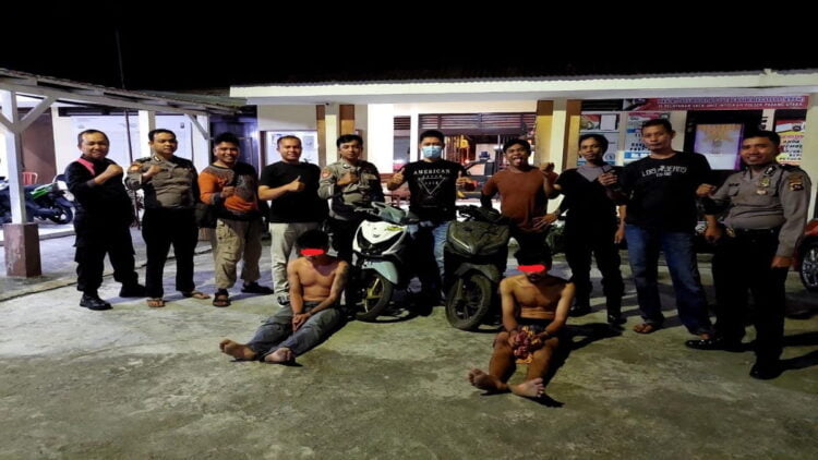 Polsek Padang Utara menangkap dua pelaku jambret dan mengamankan dua unit motor curian. (IST)