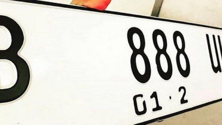 Ilustrasi pelat nomor putih. (net)