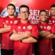 Delfiadri dan jajaran pelatih Semen Padang FC. (dok. MO Semen Padang FC)