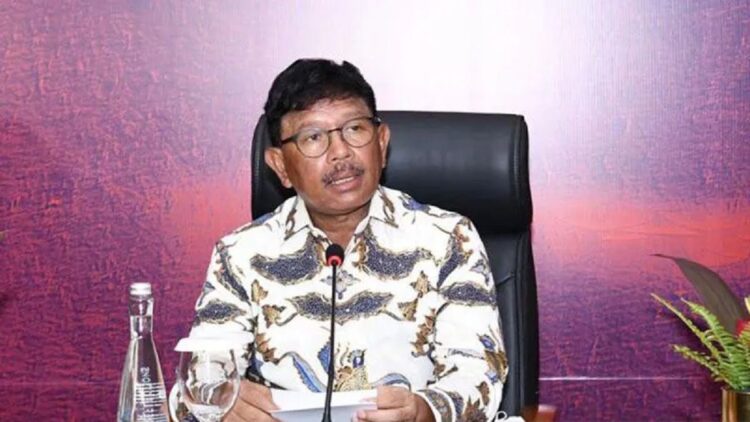 Menteri Komunikasi dan Informatika Johnny G. Plate dalam Konferensi Pers Sidang Kedua Digital Economy Working Group G20 di Yogyakarta, Rabu (18/05/2022). ANTARA/HO-Humas Kementarian Kominfo/pri. (ANTARA/HO-Humas Kementarian Kominfo)