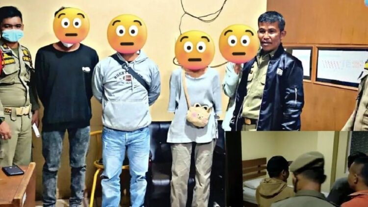 Dua pasangan ilegal ditangkap Satpol PP di Padang.