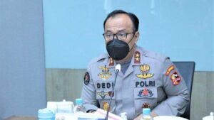 Kepala Divisi Humas Polri Inspektur Jenderal Dedi Prasetyo saat memberi keterangan terkait penangkapan BBM bersubsidi