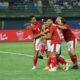 Selebrasi pemain timnas Indonesia