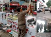 Tak Berizin, Sejumlah Spanduk Iklan di Padang Dicopot Tim Gabungan