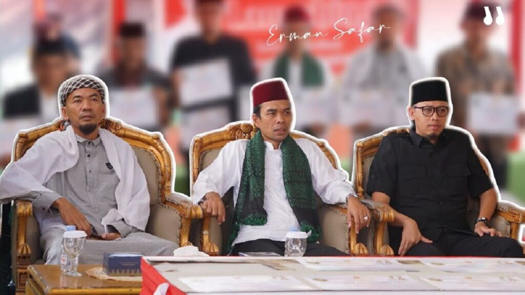 Wako Bukittinggi Erman Safar saat bersama Ustad Abdul Somad dan Ustad Jel Fatullah