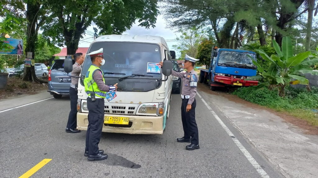 Sosialisasi Satlantas Polres Padang Pariaman dalam rangka Operasi Zebra Singgalang 2022