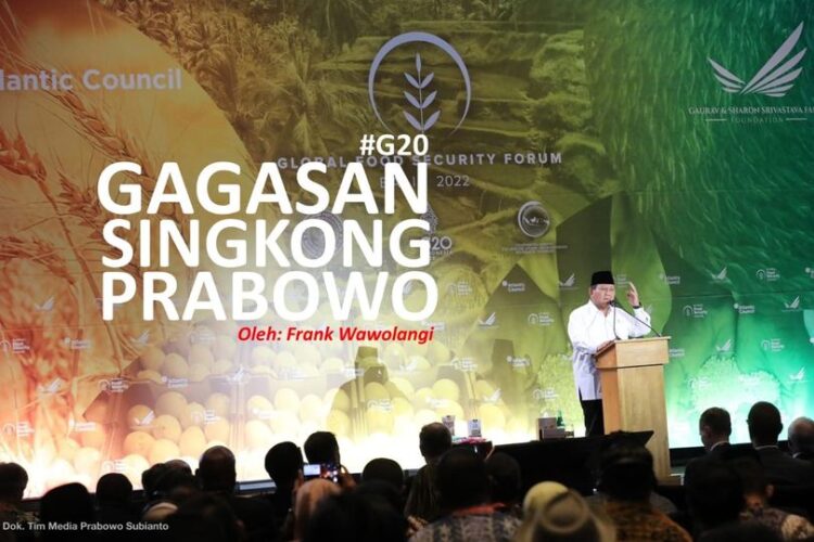 Gagasan "Singkong" Prabowo di G20. (Istimewa)