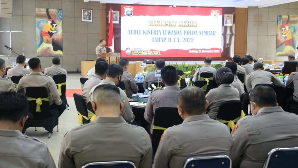 Audit kinerja Itwasda Polda Sumbar