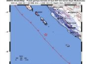 Mentawai Diguncang Gempa M 5,1, BMKG: Akibat Aktivitas Subduksi Lempeng