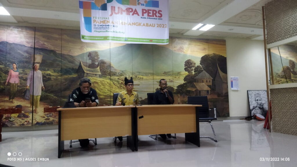 Jumpa pers Festival Pamenan Minangkabau (FPM) 2022