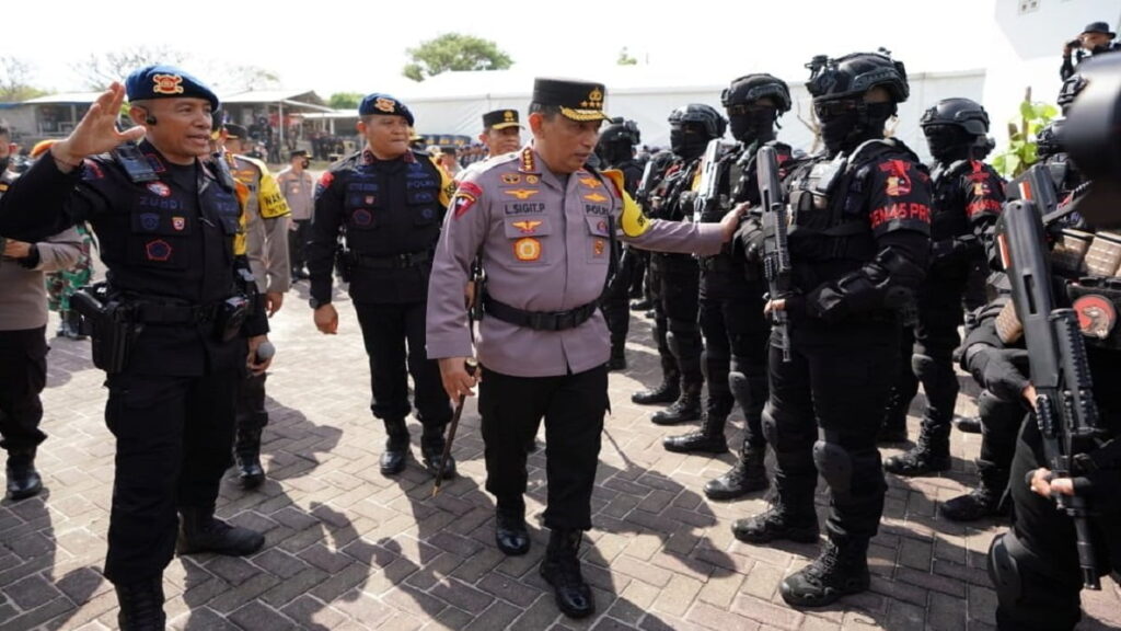 Kapolri mengecek kesiapan personel di KTT G20