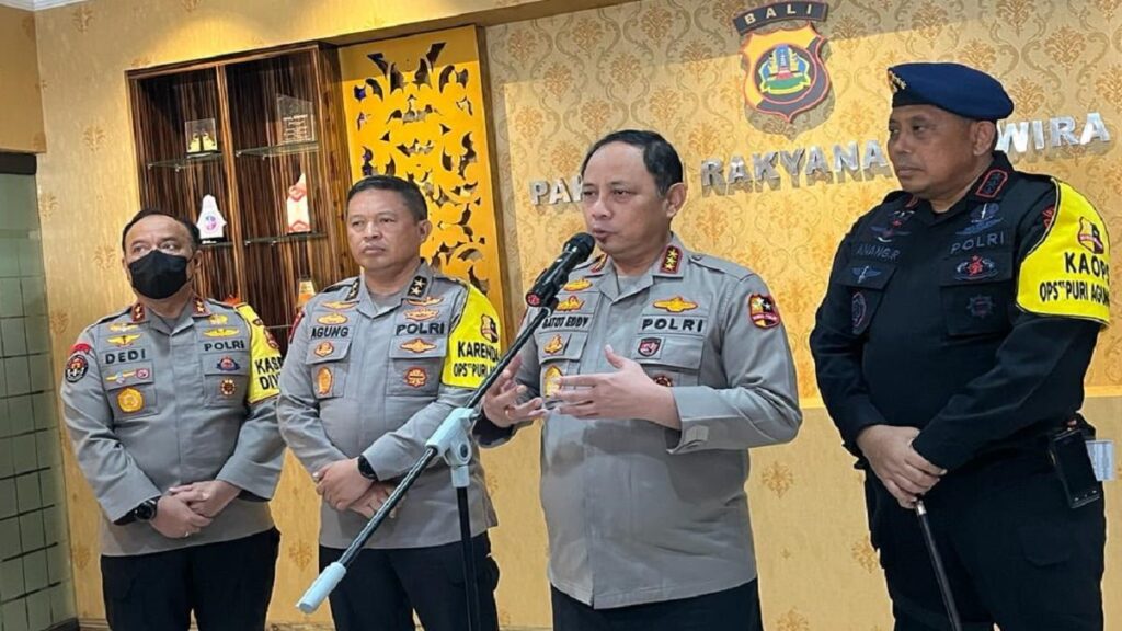 Jumpa pers Polri terkait face recognition di KTT G20.