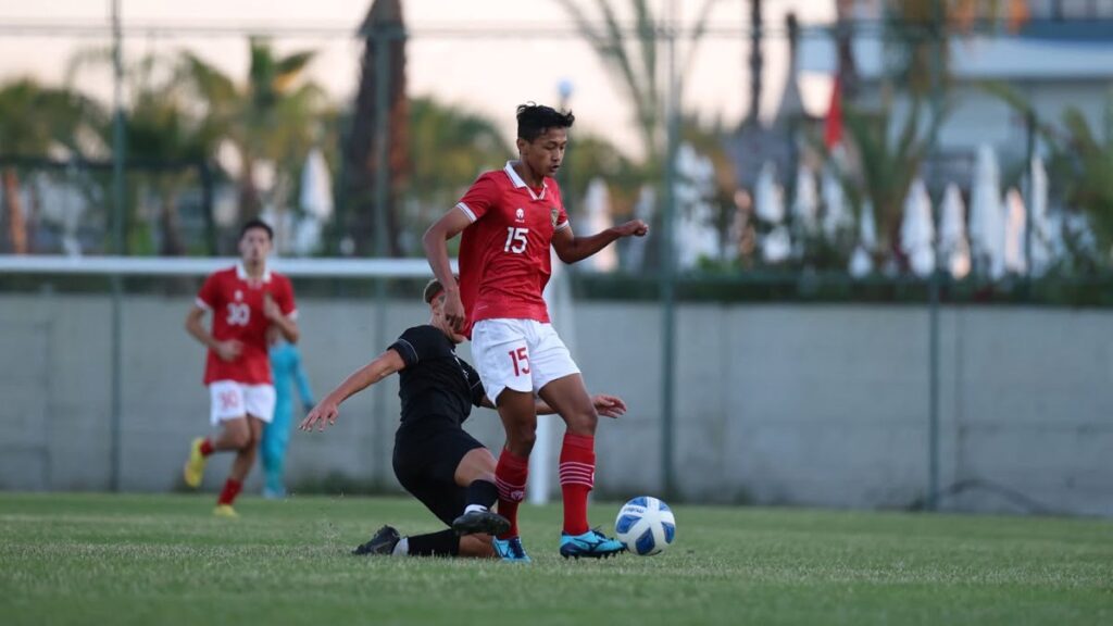 Pemain Timnas U-20 saat menghadapi tim Baerum SK