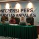 Konferensi pers kasus dugaan pelecehan seksual di Universitas Andalas (Unand), Kota Padang. (Foto: Dok. Muhammad Aidil)