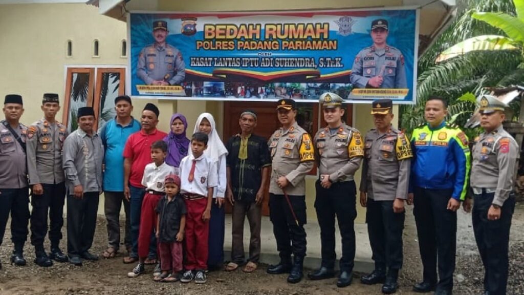 Bedah rumah Satlantas Polres Padang Pariaman