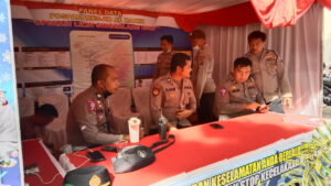 Personel Polresta Padang bersiaga di Pospam untuk pengamanan Nataru