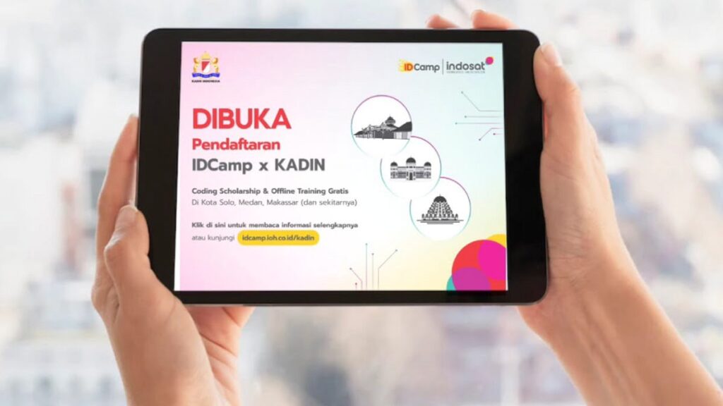 Program IDCamp dari Indosat Ooredoo Hutchison (IOH) yang bekerjasama dengan Kadin pada tahun 2023. (Foto: Dok. Istimewa)