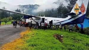 Pesawat SAM Air tergelincir di Puncak Papua. (Dok. Istimewa)