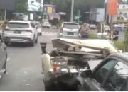 Polisi Tegaskan Laka di Depan Masjid Raya Sumbar Tabrakan Beruntun, Begini Kondisi Pengemudi