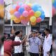 Pelepasan balon dalam HUT ke-46 SMA Semen Padang. (Humas)