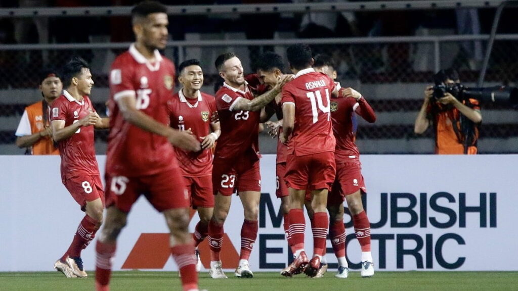 Selebrasi pemain Timnas Indonesia usai melesatkan gol ke gawang Filipina. (dok. PSSI)