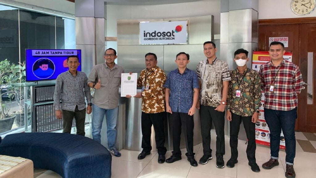 Penandatangan nota kesepakatan pembangunan sites di Kabupaten Muba. (Foto: Istimewa/Dok. IOH)