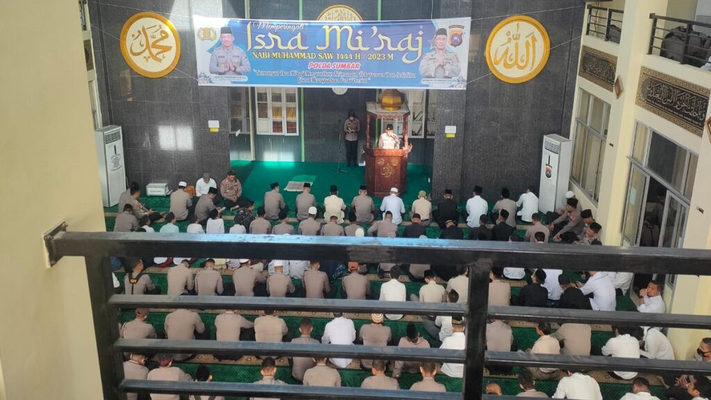 Peringatan Isra Miraj di Mapolda Sumbar. (Dok. Bidhumas)