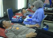 Donor Darah Polda Sumbar Kumpulkan 220 Kantong