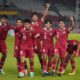 Selebrasi pemain Timnas U-19 di laga ujicoba perdana tahun 2023. (Dok. PSSI)