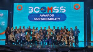 Semen Padang meraih penghargaan BUMN BCOMSS 2023. (Dok. Humas)
