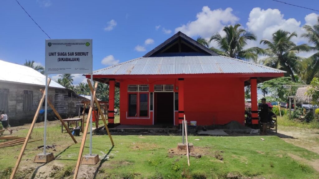 Unit Siaga SAR di Pokai, Sikabaluan Pulau Siberut, Kabupaten Kepulauan Mentawai. (Foto: Dok. Basarnas)