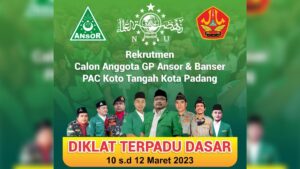 Rekrutmen personel GP Ansor dan Banser di Padang. (Istimewa)