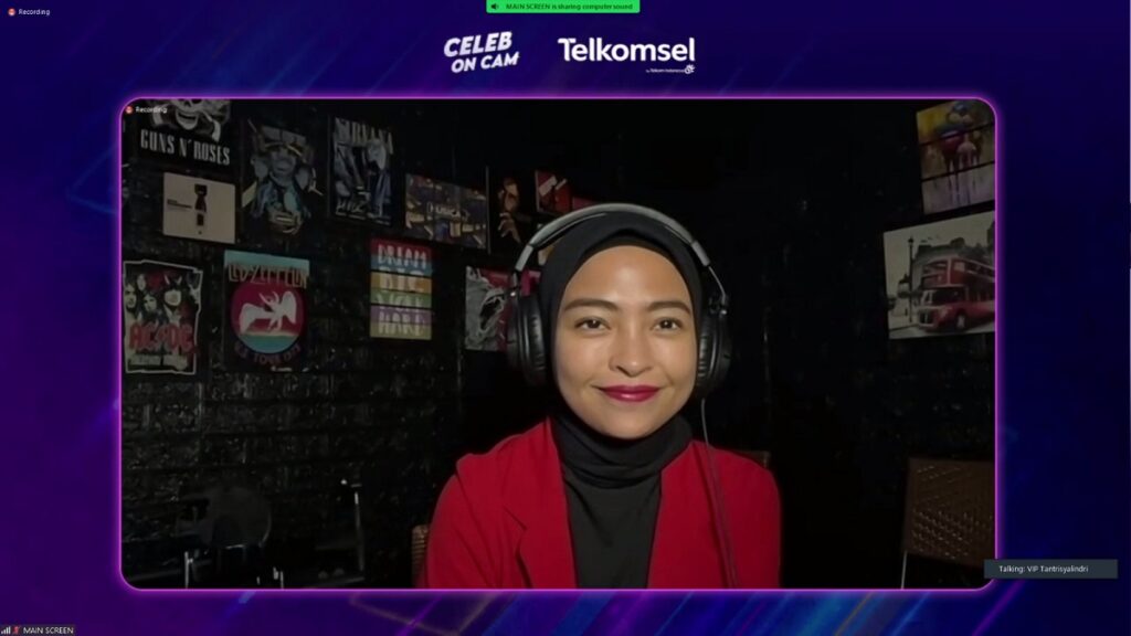 Celeb On Cam Tantri Kotak. (Dok. Telkomsel)