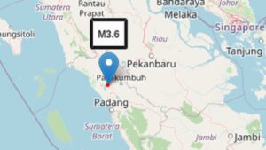 Gempa 3,6 SR Bukittinggi. (Dok. BMKG)