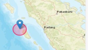 Gempa 7,3 SR yang terjadi pada Selasa (25/4/2023) dinihari. (Dok. BMKG)