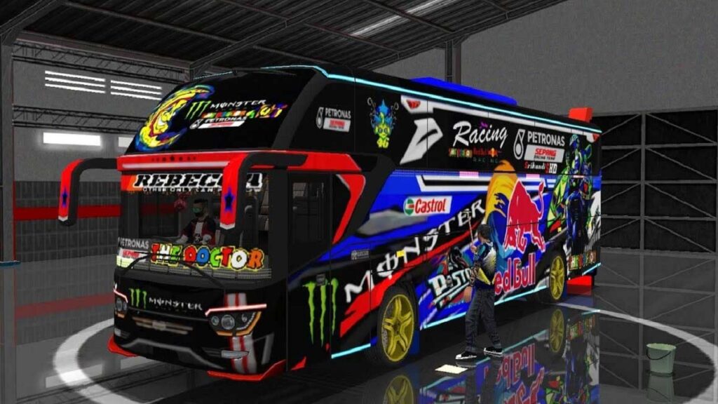 ilustrasi livery bussid. (Dok. Bus Simulator Indonesia)