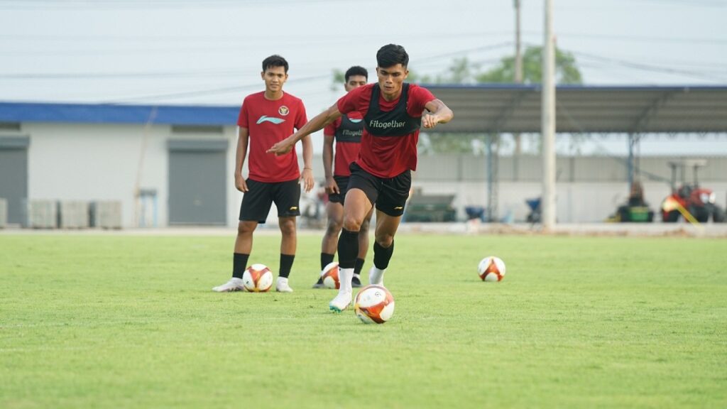 Latihan pemain Timnas U-22 jelang laga melawan Filipina di SEA Games 2023. (Dok. PSSI)