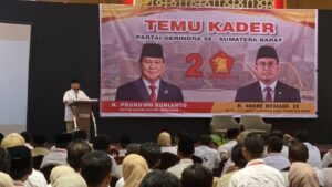 Temu kader Partai Gerindra se-Sumatera Barat bersama Ketum Prabowo Subianto di Tanah Datar. (Dok. Istimewa)