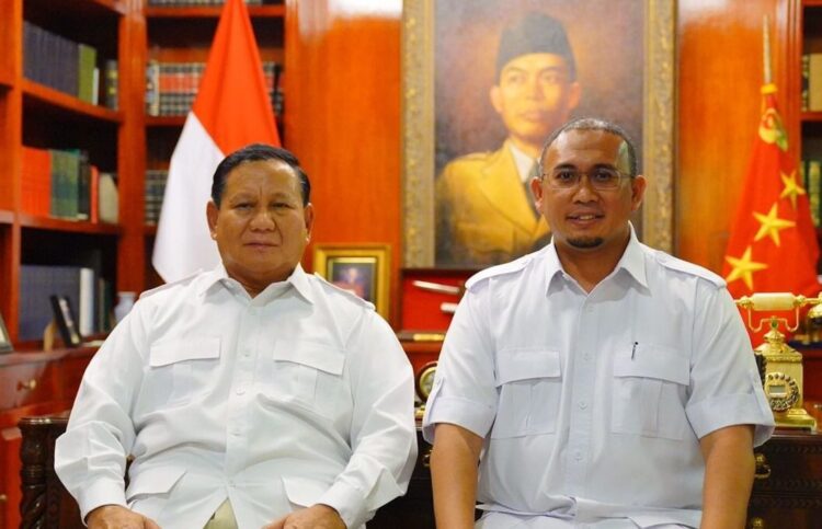 Andre Rosiade bersama Ketum Partai Gerindra Prabowo Subianto. (Foto: Dok. Istimewa)